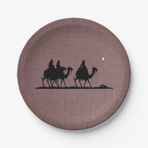 Plato De Papel Tres hombres sabios