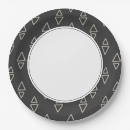 Plato De Papel Triangles Boho