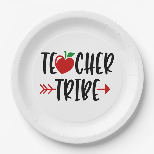 Plato De Papel Tribu Maestra Apple Y Arrow (Anverso)
