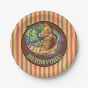 Plato De Papel Triceratops Huggs Placa de papel