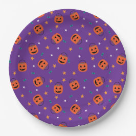 Plato De Papel Trick-or-Treat