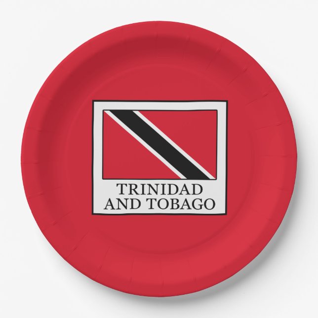 Plato De Papel Trinidad y Tabago (Anverso)