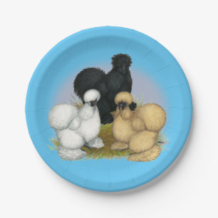 Plato De Papel Trío de Silkie