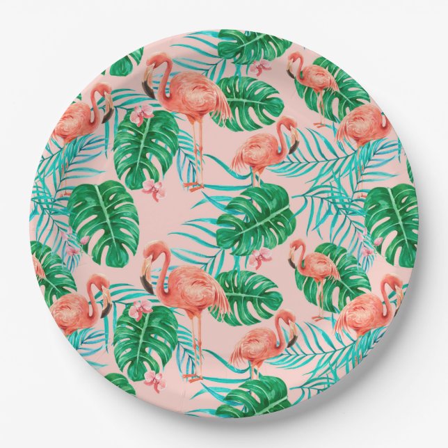Plato De Papel Tropical (Anverso)