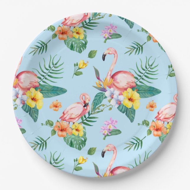 Plato De Papel Tropical (Anverso)