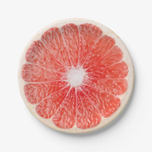 Plato De Papel Trozo de pomelo