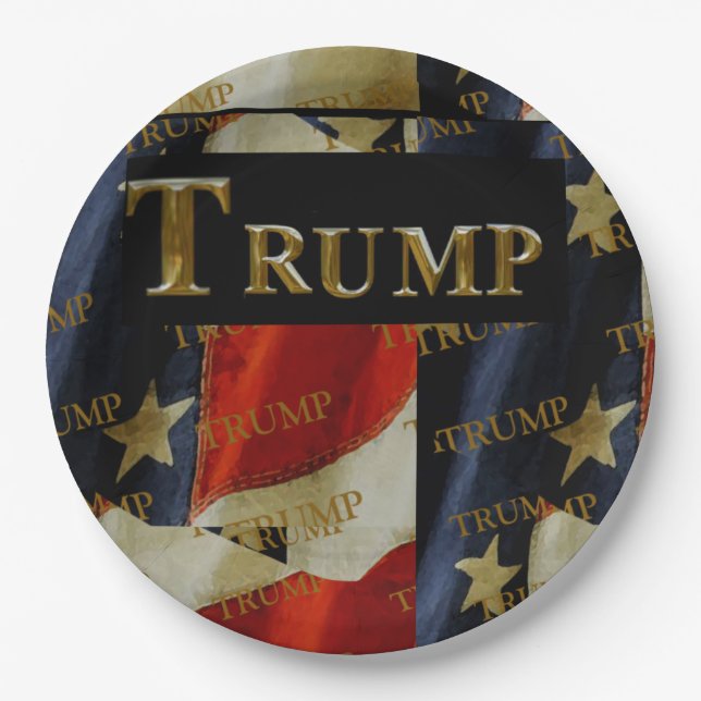 PLATO DE PAPEL TRUMP (Anverso)