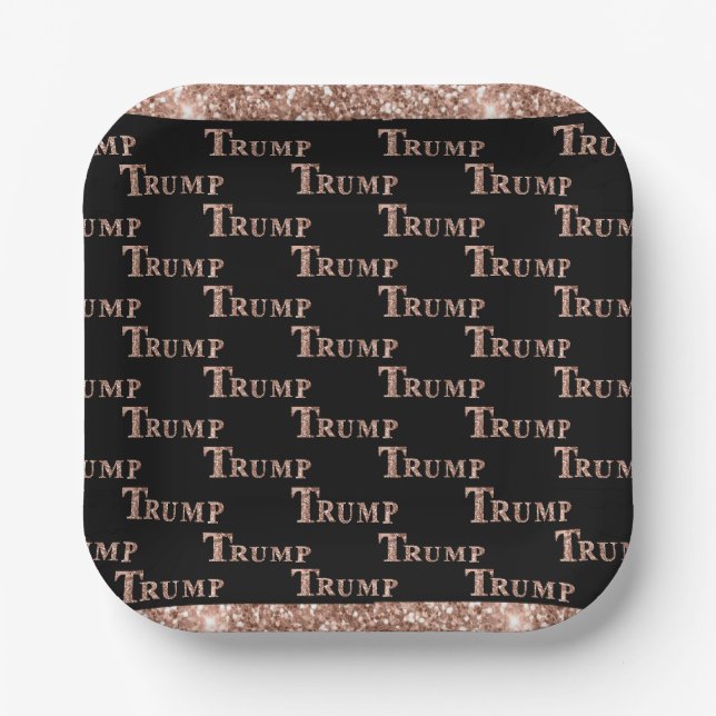 PLATO DE PAPEL TRUMP (Anverso)