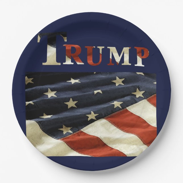 PLATO DE PAPEL TRUMP (Anverso)