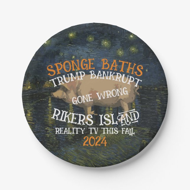 Plato De Papel Trump (Anverso)