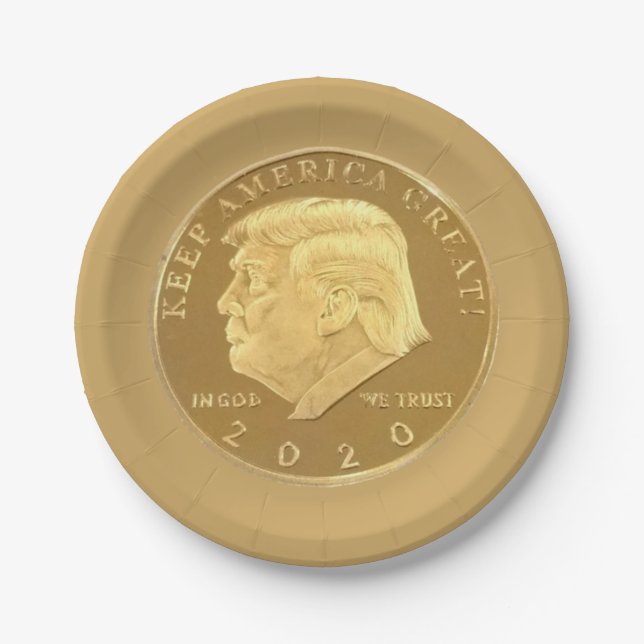 PLATO DE PAPEL TRUMP 2020 (Anverso)