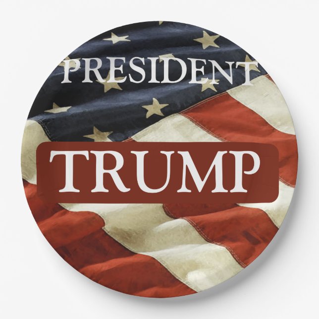 PLATO DE PAPEL TRUMP 2024 (Anverso)