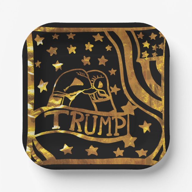 PLATO DE PAPEL TRUMP 2024 (Anverso)