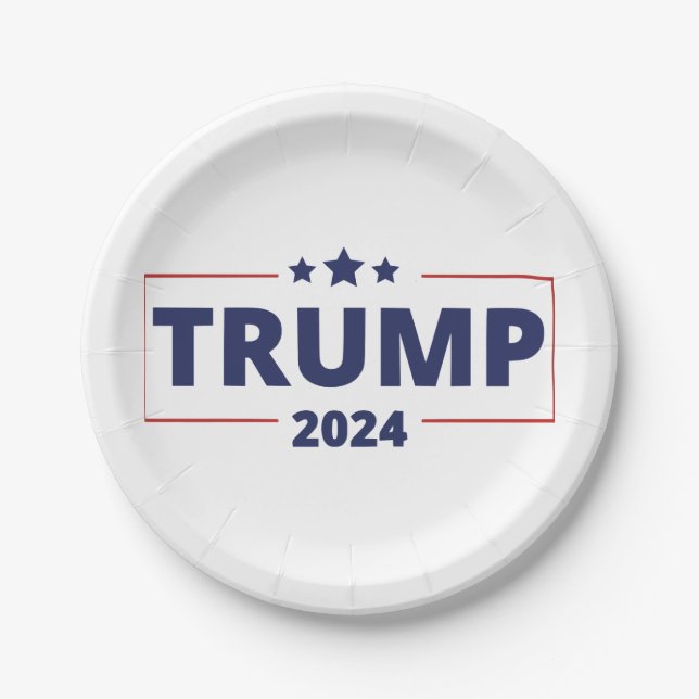 Plato De Papel Trump 2024 (Anverso)