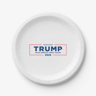 Plato De Papel Trump 2024