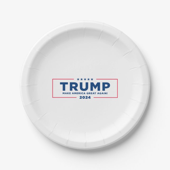 Plato De Papel Trump 2024 (Anverso)