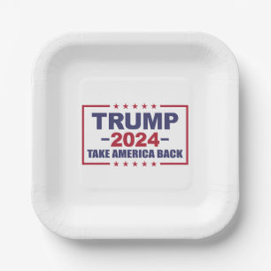 Plato De Papel Trump 2024: Recuperar a Estados Unidos