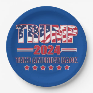 Plato De Papel Trump 2024 recupere a Estados Unidos