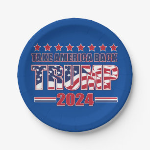 Plato De Papel Trump 2024 recupere a Estados Unidos