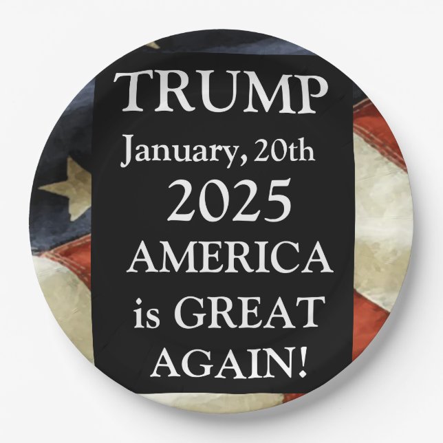 PLATO DE PAPEL TRUMP 2025 (Anverso)
