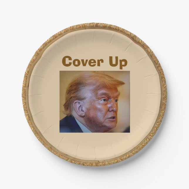 Plato De Papel Trump/Cover Up Paper Plate (Anverso)