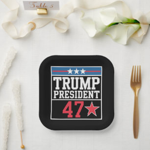 Plato De Papel Trump gana la elección de 2024 Trump ganó 2024