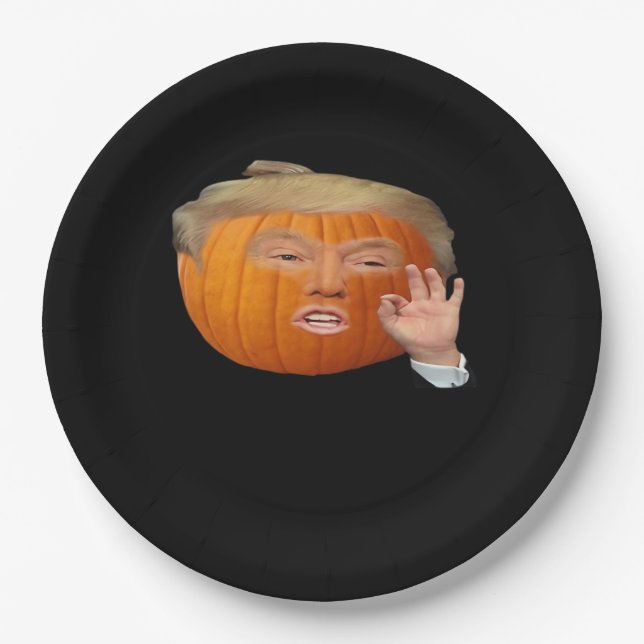 Plato De Papel Trumpkin Design Basic y Classic (Anverso)
