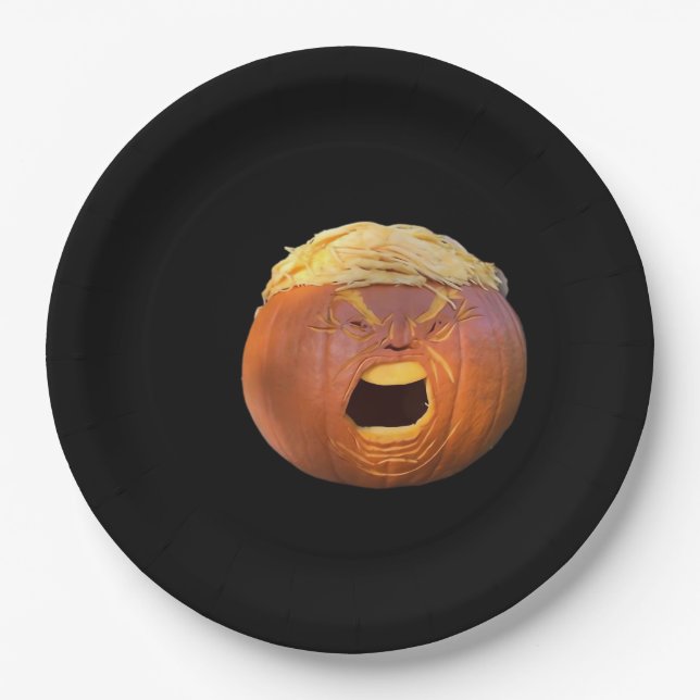 Plato De Papel Trumpkin - Diseño de tendencia (Anverso)