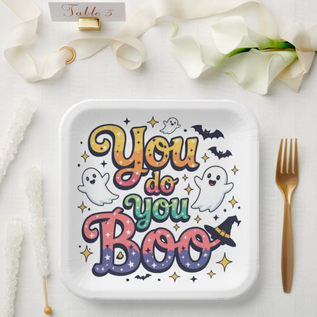 Plato De Papel Tú Boo (Boda)