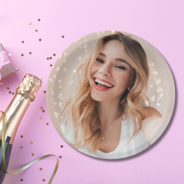 Plato De Papel Tu cara en un cumpleaños (Your face on a birthday paper plate
)