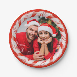 Plato De Papel Tu foto en placas de papel personalizado Candy Fra