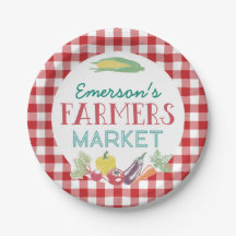 Tu nombre de granjeros mercado fiesta de cumpleaño