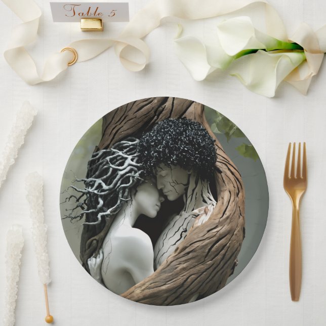 Plato De Papel Tú y yo por siempre (Boda)