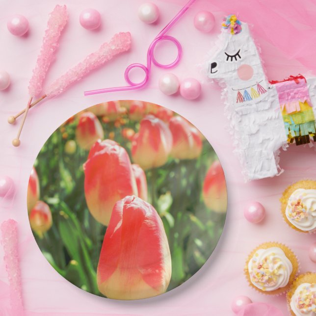 Plato De Papel Tulip Heaven Plate (Fiesta)
