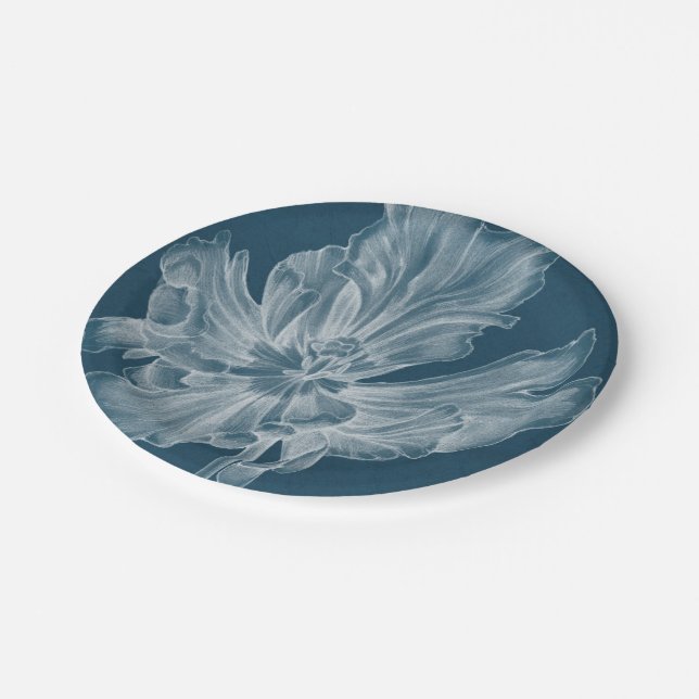 Plato De Papel Tulipán II Monocromo (Angular)