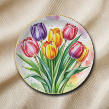 Tulipanes Coloridos Elegantes