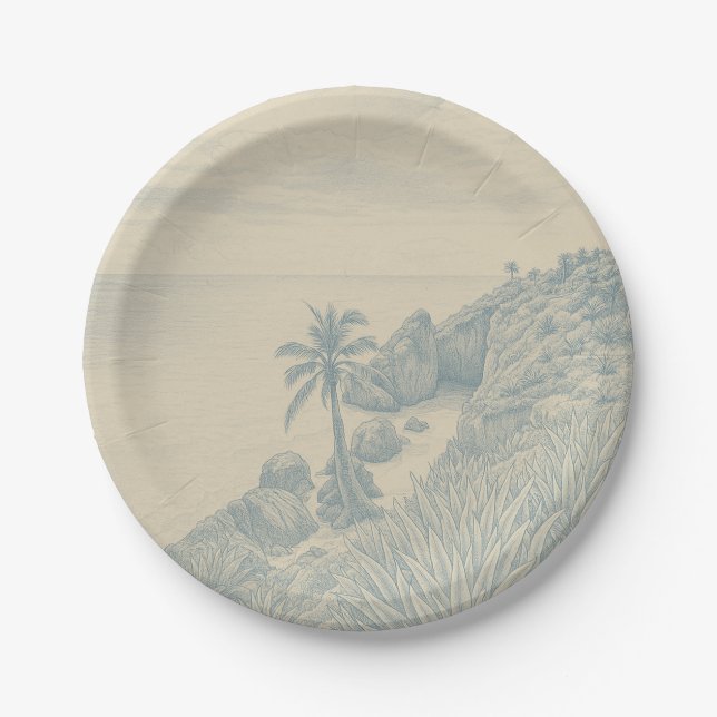 Plato De Papel Tulum Paper Plates (Anverso)