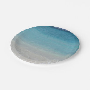 Plato De Papel Turcos de la playa el   y foto hermosos de Caicos