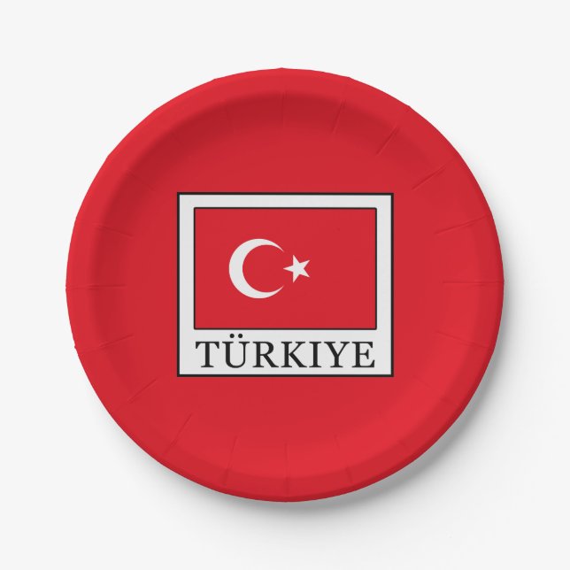 Plato De Papel Türkiye (Anverso)