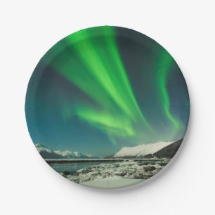 Plato De Papel Turnagain Arm Aurora