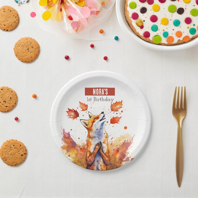 Plato De Papel Turno de moda Fox - Fiesta de Cumpleaños - (Subido por el creador)