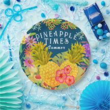 Turquesa floral de piñas