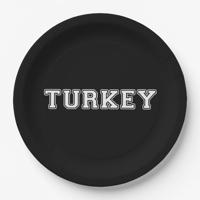 Plato De Papel Turquía (Anverso)