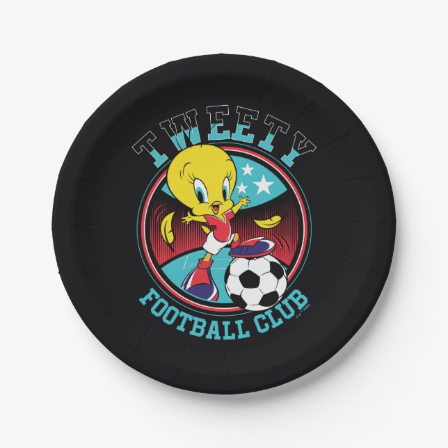 Plato De Papel TWEETY™ Football Club Badge (Anverso)