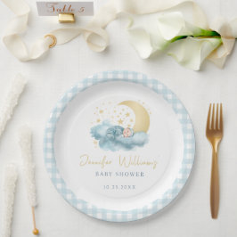 Plato De Papel Twinkle pequeña estrella bebé chile ducha placas d