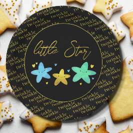 Plato De Papel Twinkle Twinkle Fiesta Pequeña Estrella