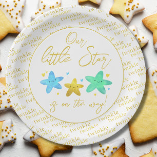 Plato De Papel Twinkle Twinkle Little Star Baby Shower