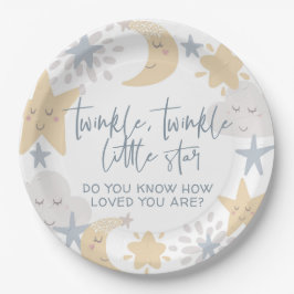 Plato De Papel Twinkle Twinkle Little Star Nursery Baby Shower