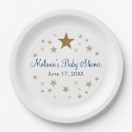 Plato De Papel Twinkle Twinkle Pequeñas Placas de papel estrella