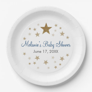 Plato De Papel Twinkle Twinkle Pequeñas Placas de papel estrella